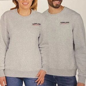 Kirkland Signature Light Gray Sweatshirt Unisex XL/XXL